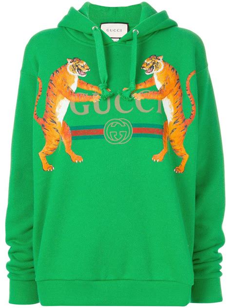 gucci tiger hoodie green|Gucci tiger sunglasses.